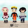 Naruto, Sakura e Sasuke - Eu Quero Crochê