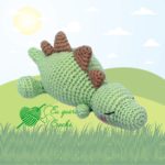 Dino Bebê Dormindo - Eu Quero Crochê